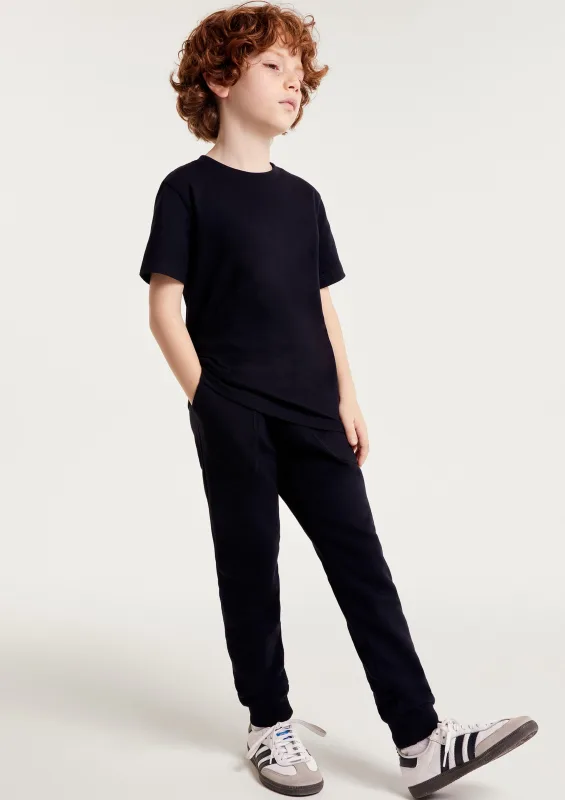 Calça Básica Infantil Menino Em Moletom Peluciado Com Bolso - Preto - Hering Kids - Calças