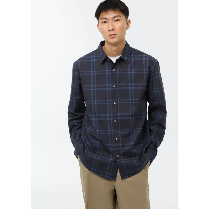 Camisa Masculina Xadrez Flanelada - Azul XG