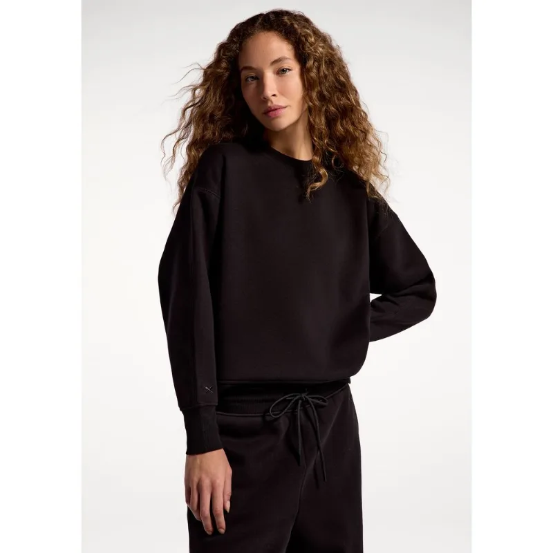 Blusão Feminino Em Moletom - Preto XG
