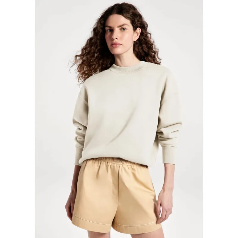 Blusão Feminino Em Moletom - Off white G