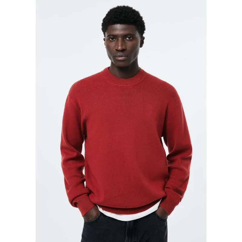 Blusão Masculino Tricô Full Needle - Vermelho G