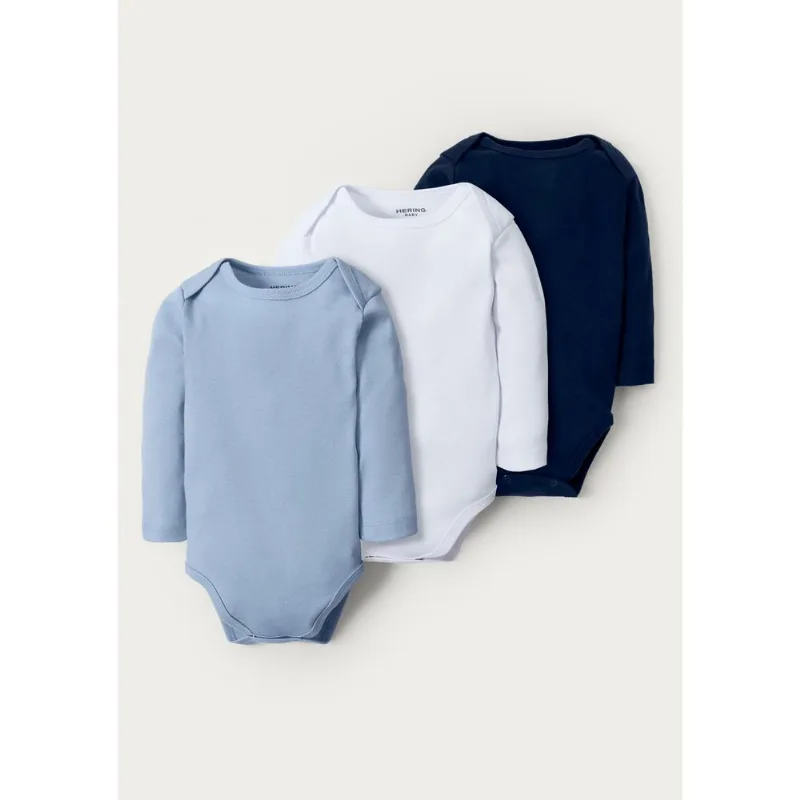 Kit Com 3 Bodies Bebê Unissex Em Ribana - Multicolorido 12M