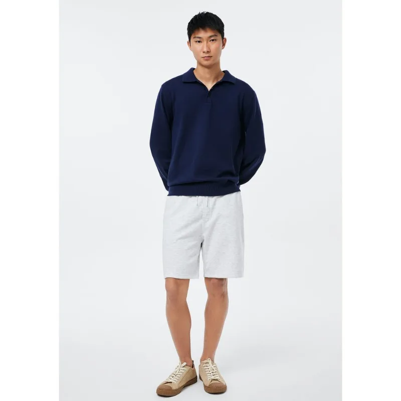 Bermuda Masculina Reta em Moletom - Cinza XXG