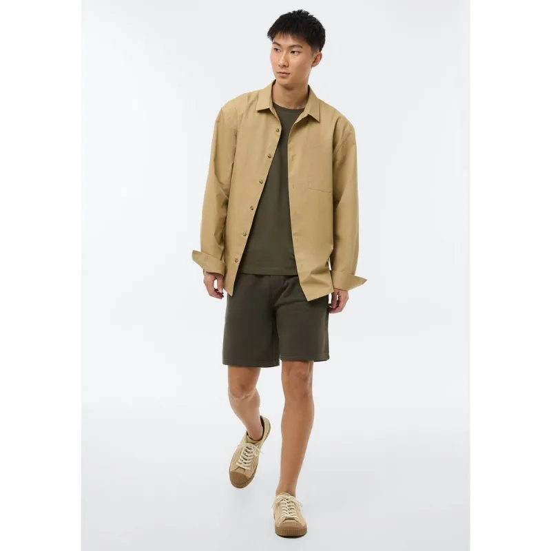 Bermuda Masculina Reta em Moletom - Verde G