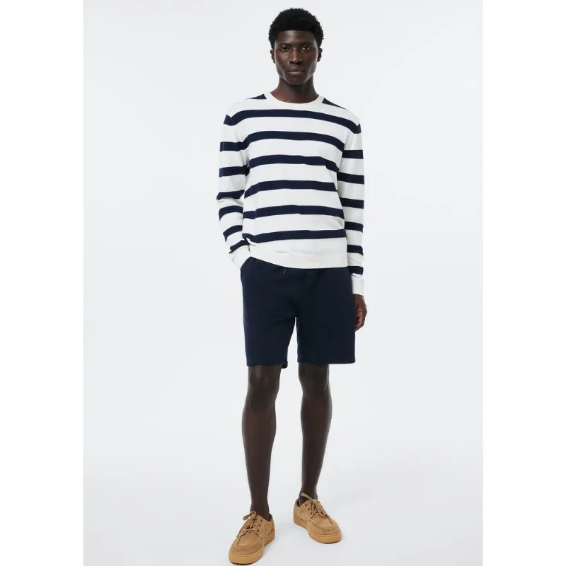 Bermuda Masculina Reta em Moletom - Azul G