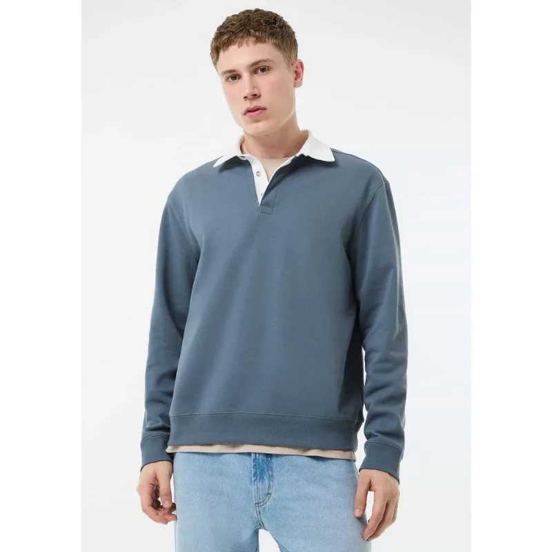 Blusão Masculino Polo Em Algodão - Cinza G