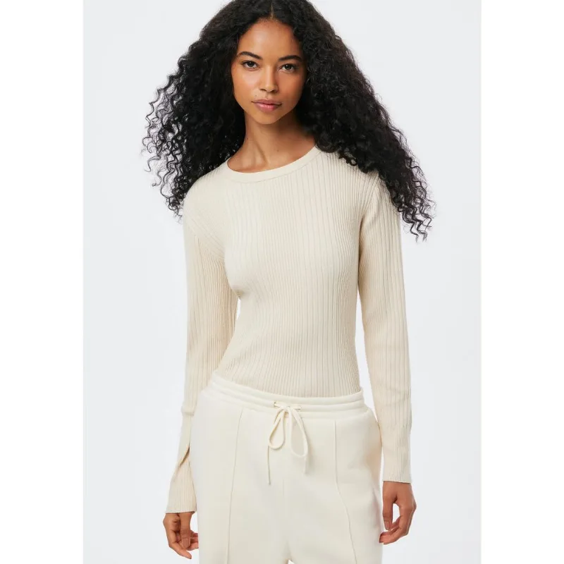Blusa Feminina Slim Em Tricô - Off white M
