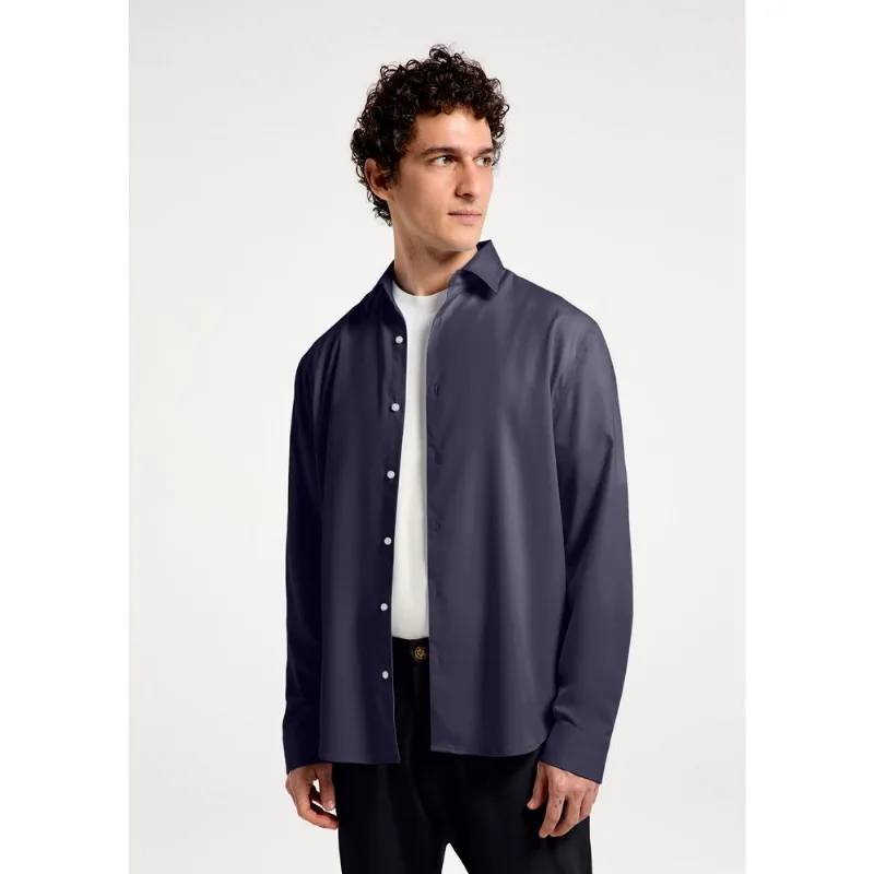 Camisa Masculina Manga Longa Tech - Azul M