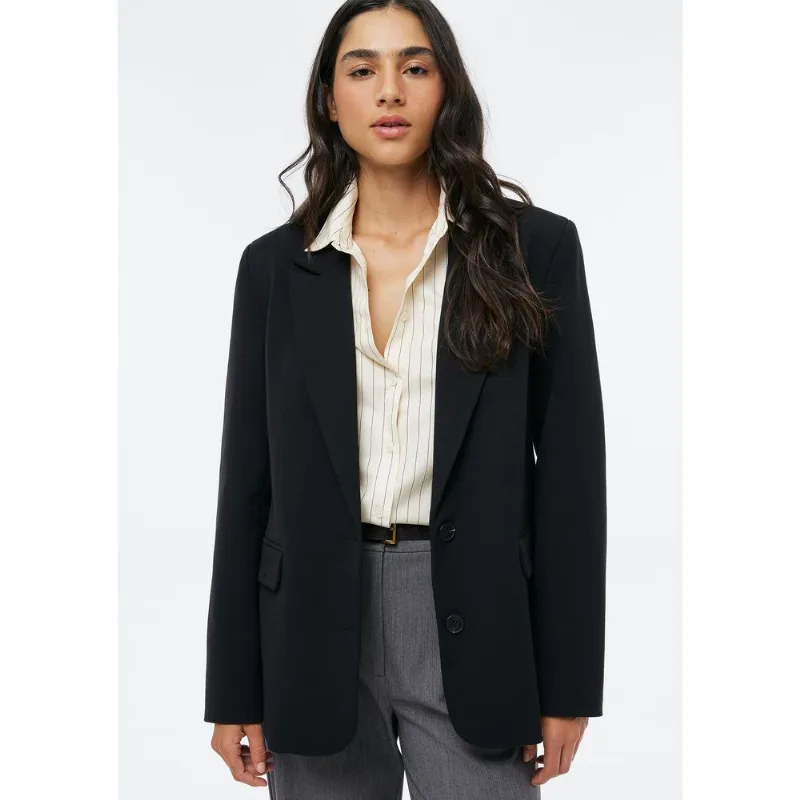 Blazer Feminino Com Ombreira - Preto M