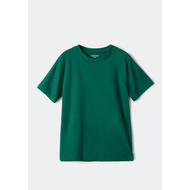 Camiseta Básica Infantil Menino Manga Curta Slim - Verde 004