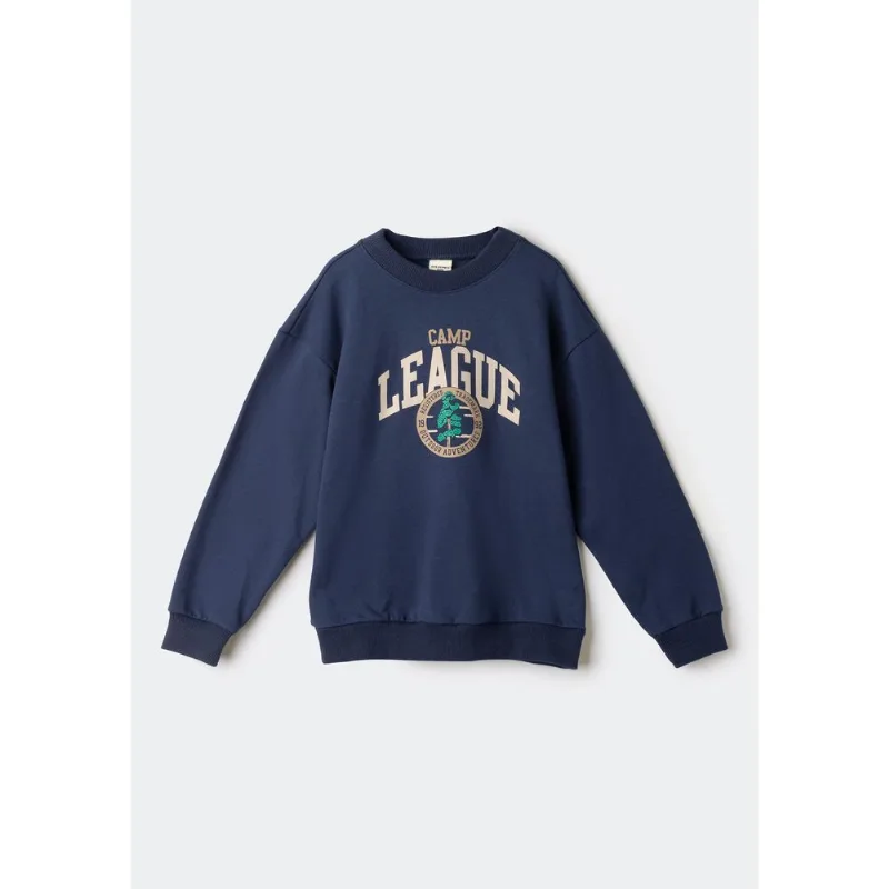Blusão Infantil Menino Em Moletom Estampado - Azul 006