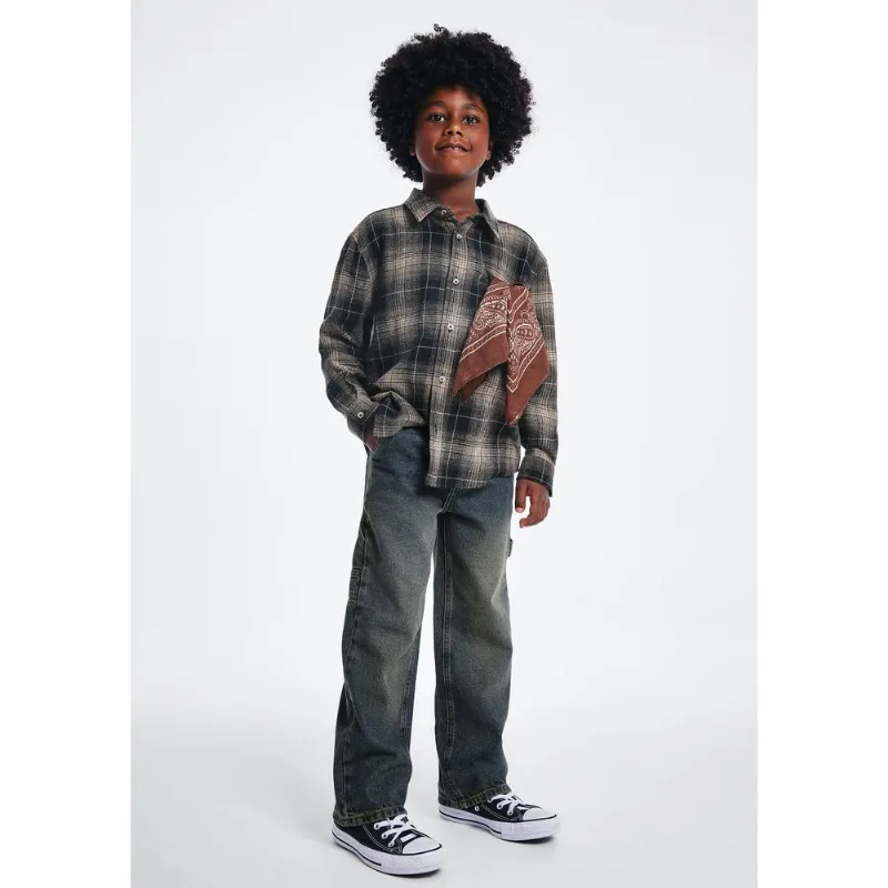 Calça Infantil Menino Reta Carpinteiro Estonada - Azul 014