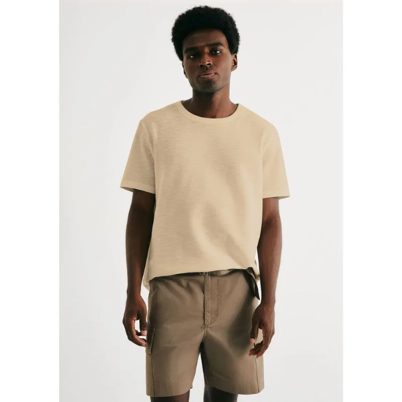 Camiseta Masculina Texturizada Regular - Amarelo M