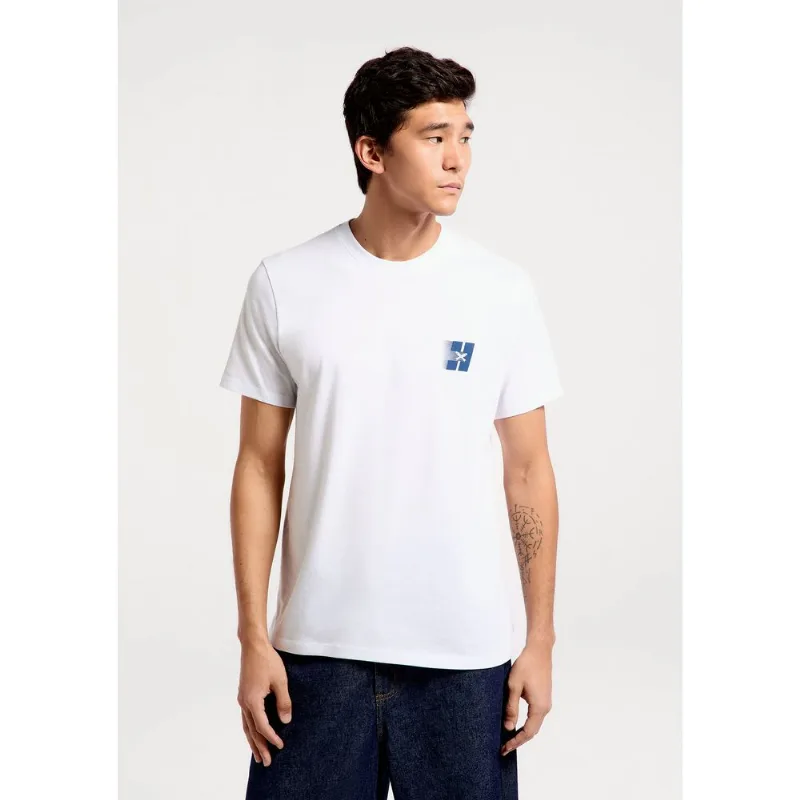 Camiseta Masculina Manga Curta Com Estampa - Branco XG