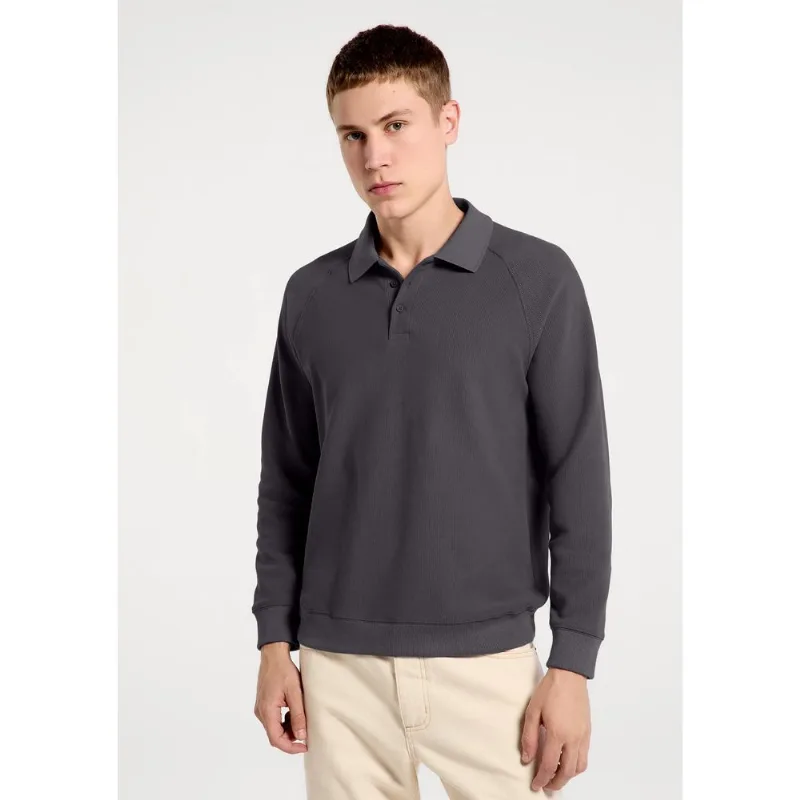 Blusão Polo Masculino Em Interlock - Cinza XXG