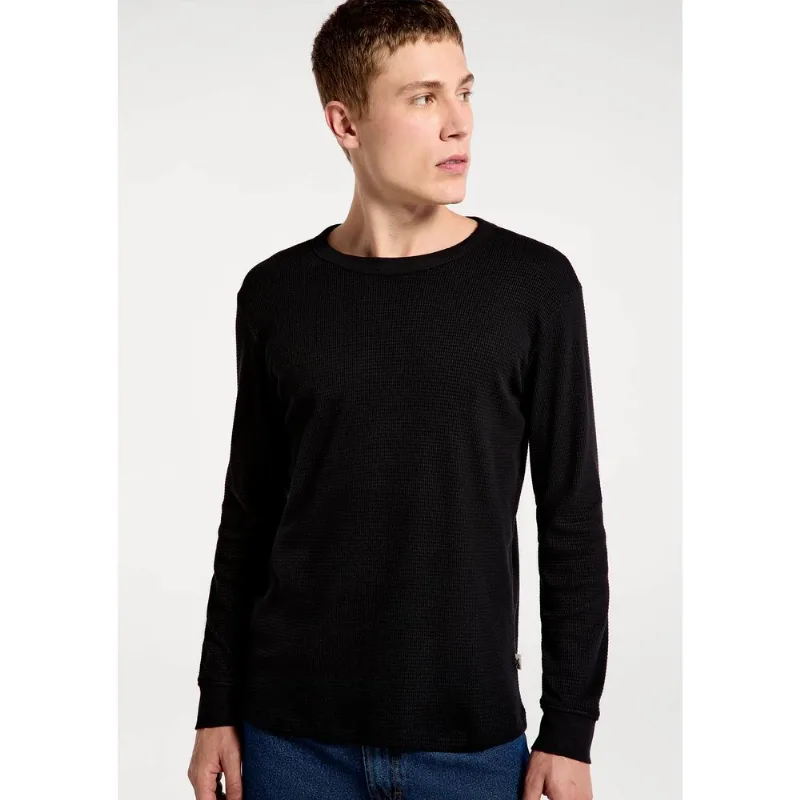 Camiseta Masculina Manga Longa Em Malha Thermal - Preto G