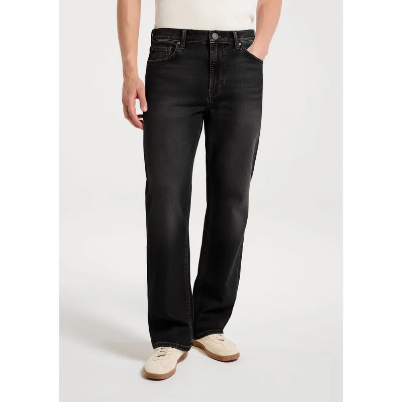 Calça Jeans Masculina Reta - Preto 046