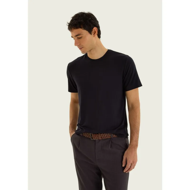 Camiseta Masculina Slim Em Malha Tech - Preto M