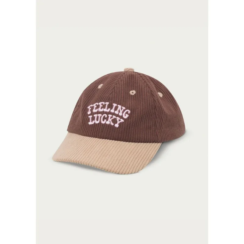 Boné Infantil Veludo Cotelê - Marrom G