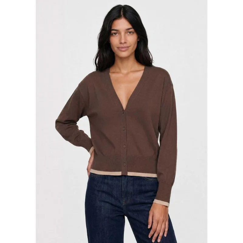 Cardigan Feminino Em Tricô - Marrom XG