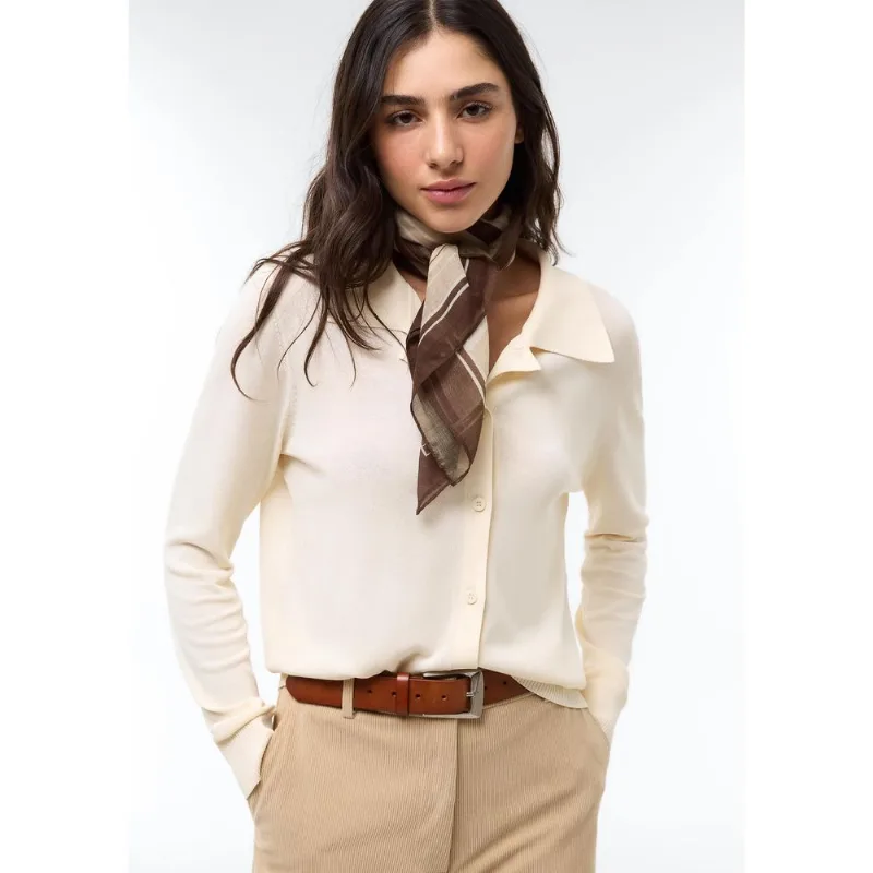Cardigan Feminino High Twist - Creme M