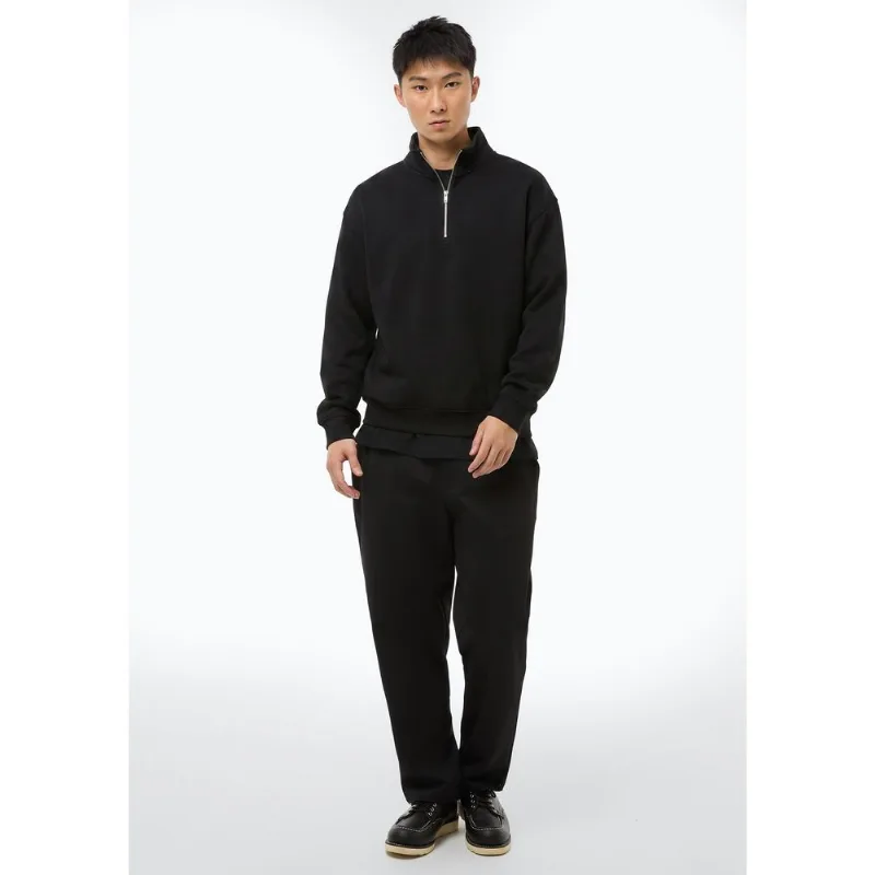 Blusão Masculino Moletom Gola Alta - Preto M