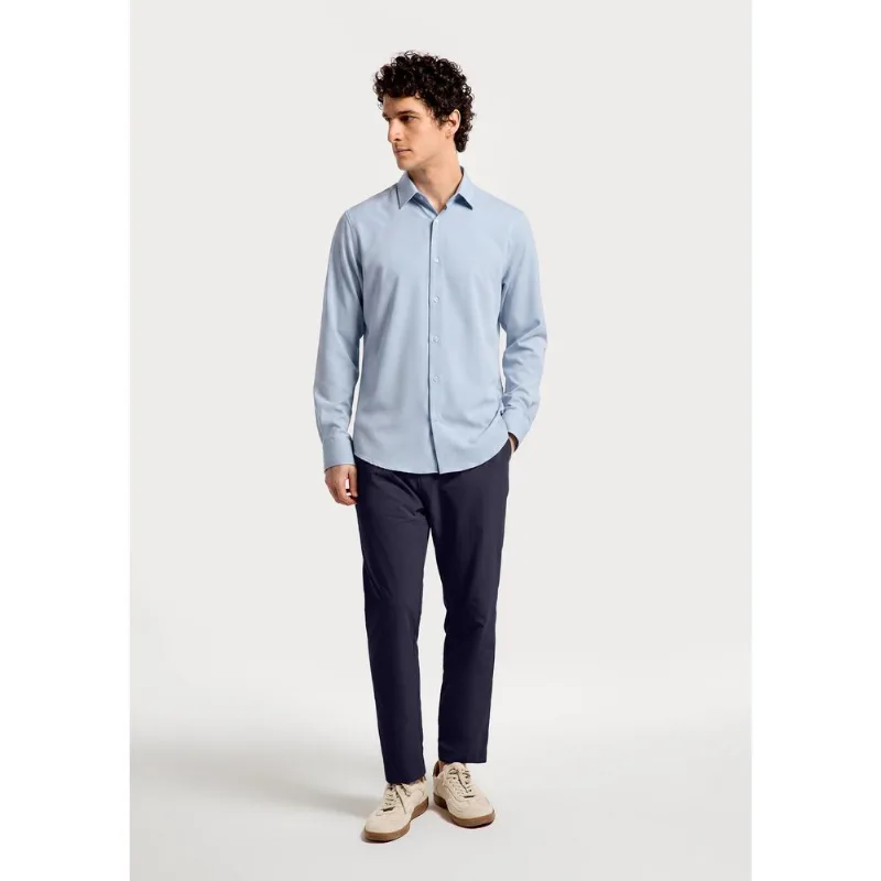 Camisa Masculina Manga Longa Tech - Azul G