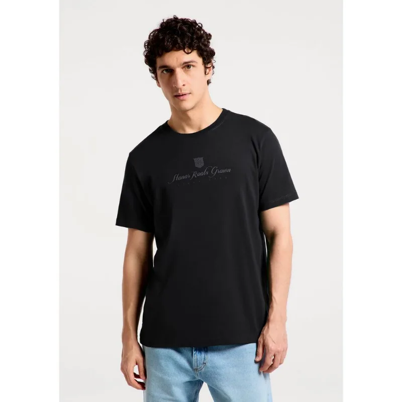 Camiseta Masculina Super Cotton Estampada - Preto XG