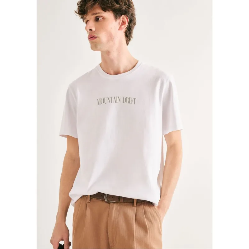 Camiseta Masculina Super Cotton Estampada - Branco G