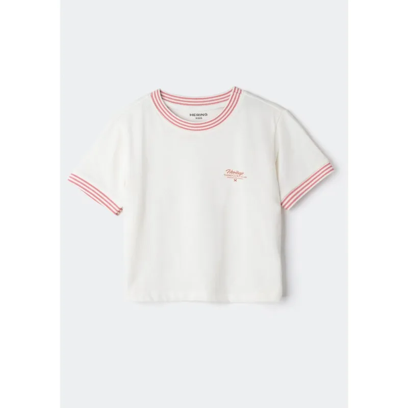 Blusa Infantil Menina Box Com Estampa - Off white 012