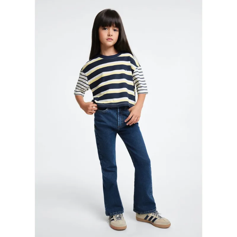 Calça Jeans Infantil Menina Flare - Azul 006