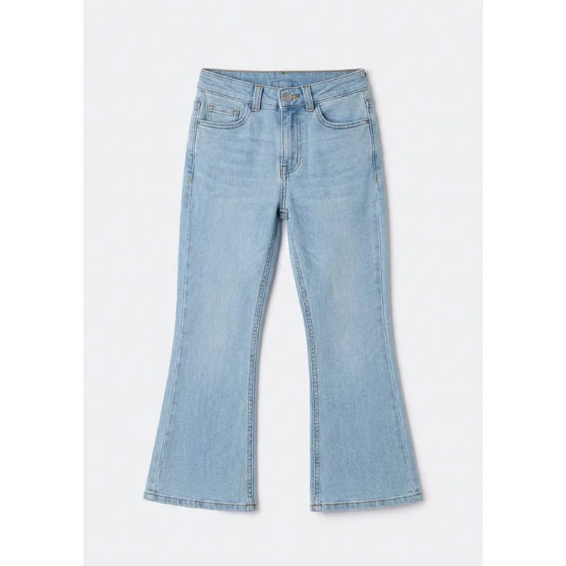 Calça Jeans Infantil Menina Flare - Azul 004