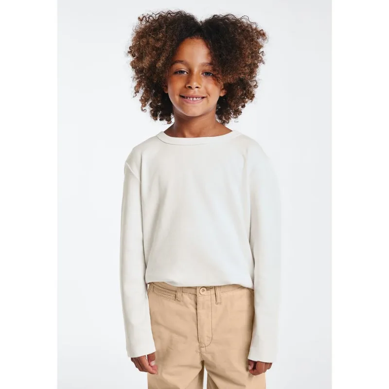 Camiseta Infantil Menino Manga Longa - Branco 008