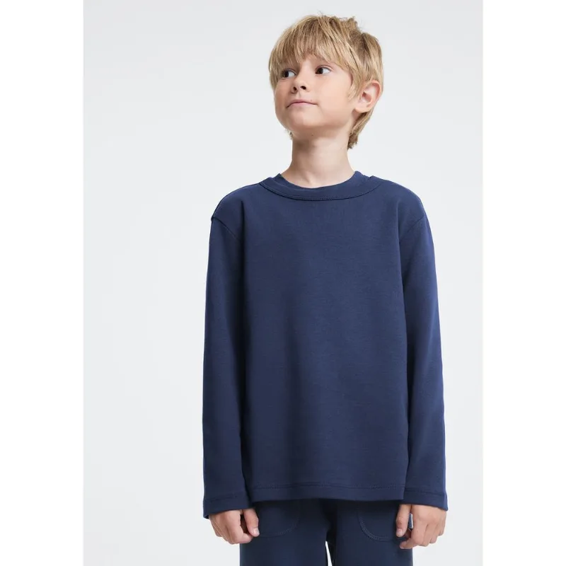 Camiseta Infantil Menino Manga Longa - Azul 008