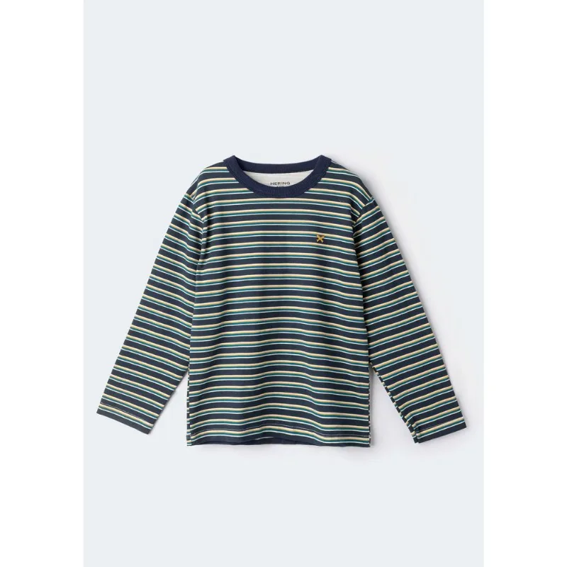 Camiseta Infantil Menino Manga Longa Estampada - Azul 014