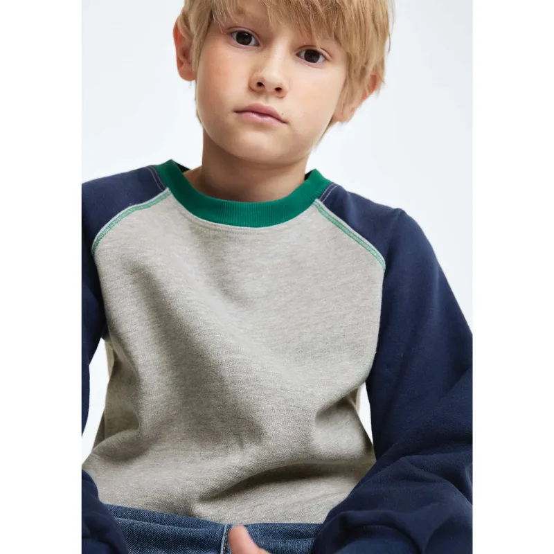 Blusão Infantil Menino Em Moletom Com Patch - Azul 006
