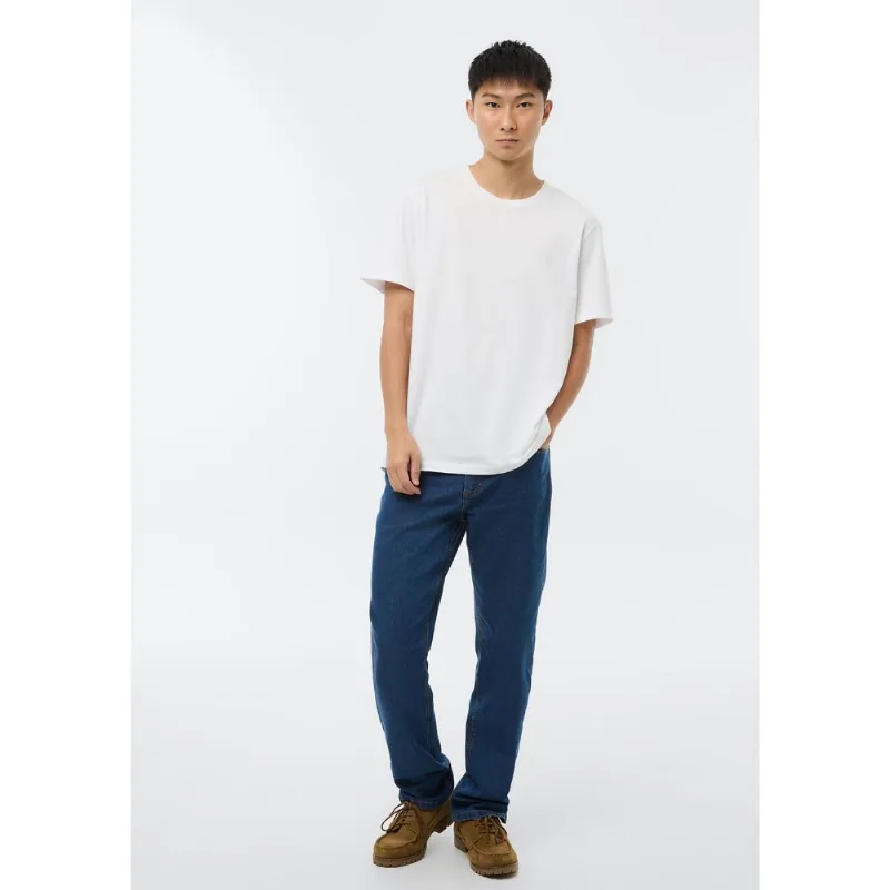 Calça Jeans Básica Masculina Slim Com Elastano - Azul 040