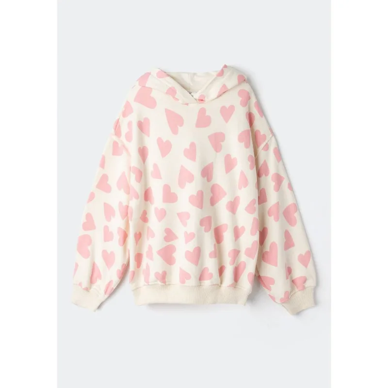 Blusão Infantil Menina Em Moletom Estampado - Rosa 006