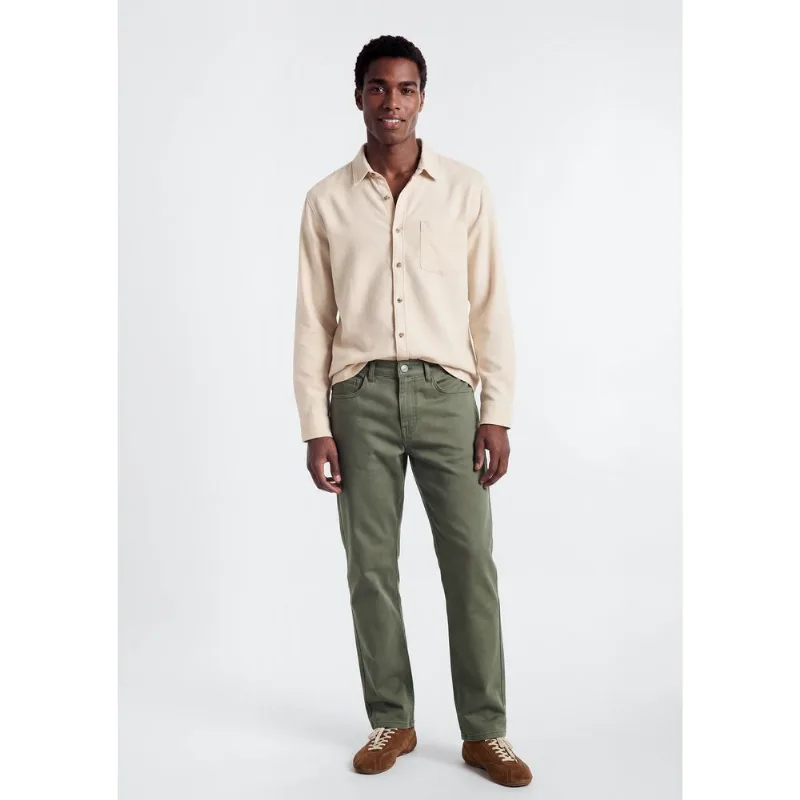Calça Masculina Slim Em Sarja - Verde 042