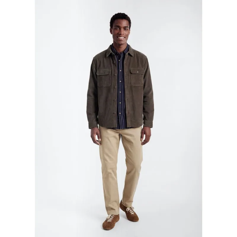 Calça Masculina Slim Em Sarja - Bege 042