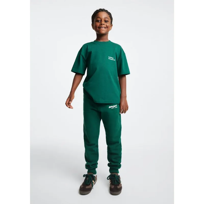 Calça Infantil Menino Jogger Em Moletom - Verde 014