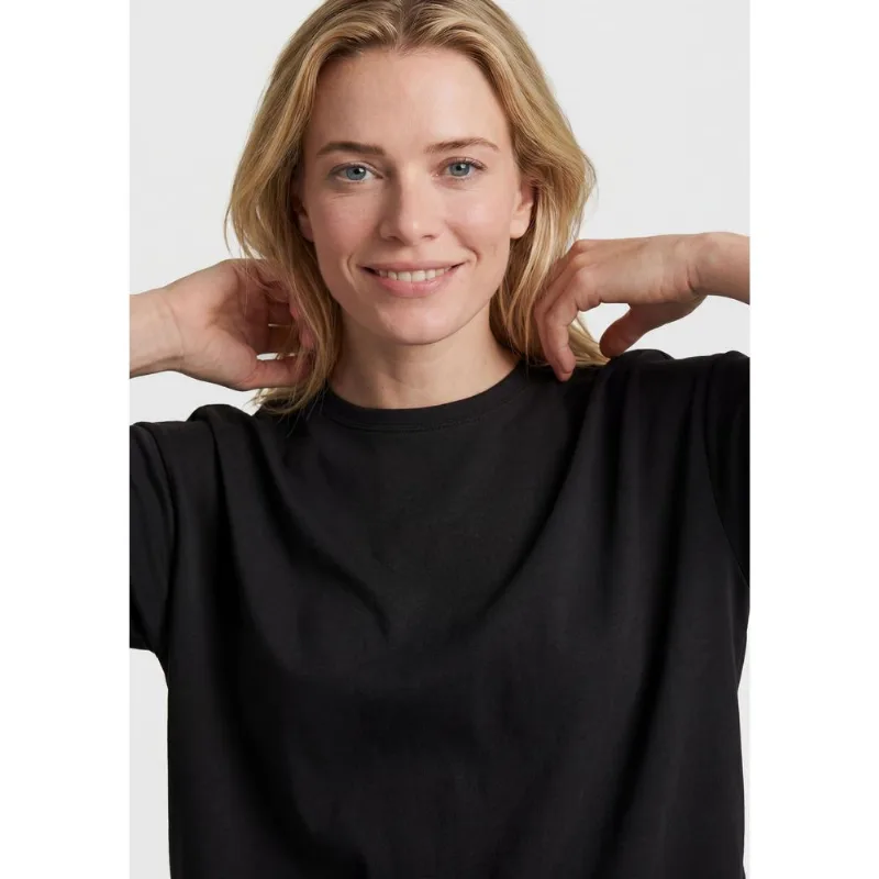 Blusa Feminina Manga Curta Em Viscose - Preto XG