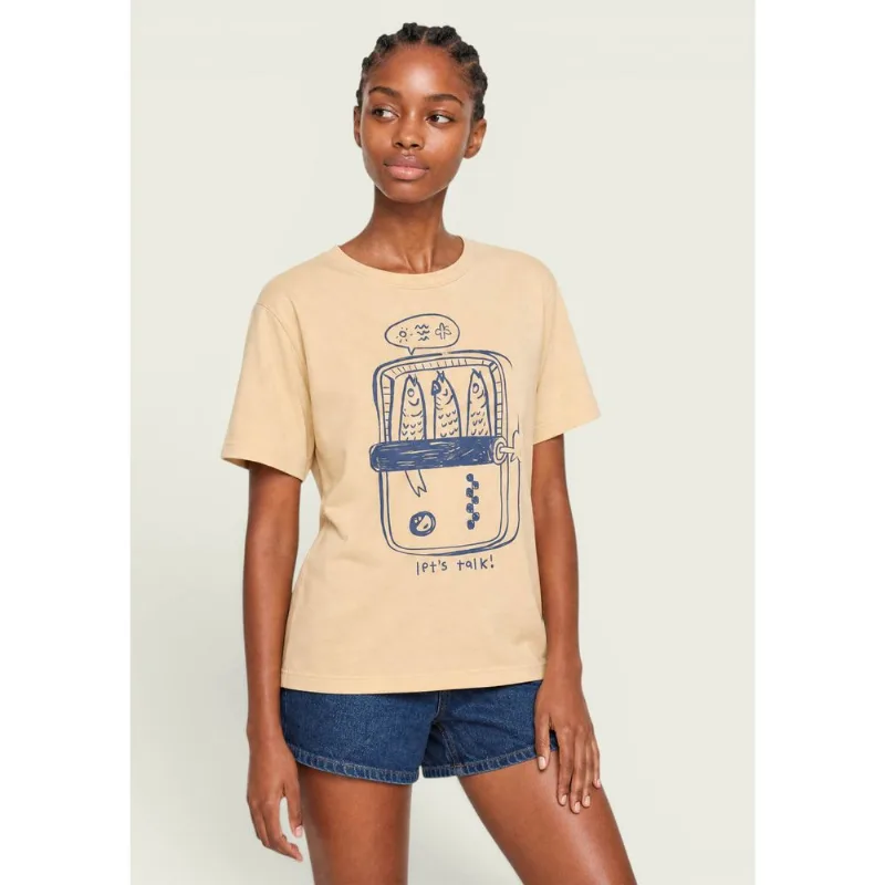 Camiseta Feminina Manga Curta Malha De Algodão - Amarelo G