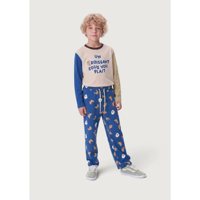 Calça Infantil Unissex Estampada Hering Kids + Renata Vanzetto - Azul 010