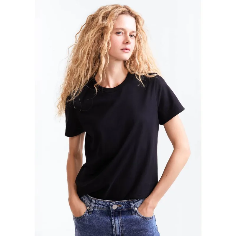 Camiseta Brasil Feminina Manga Curta - Preto M