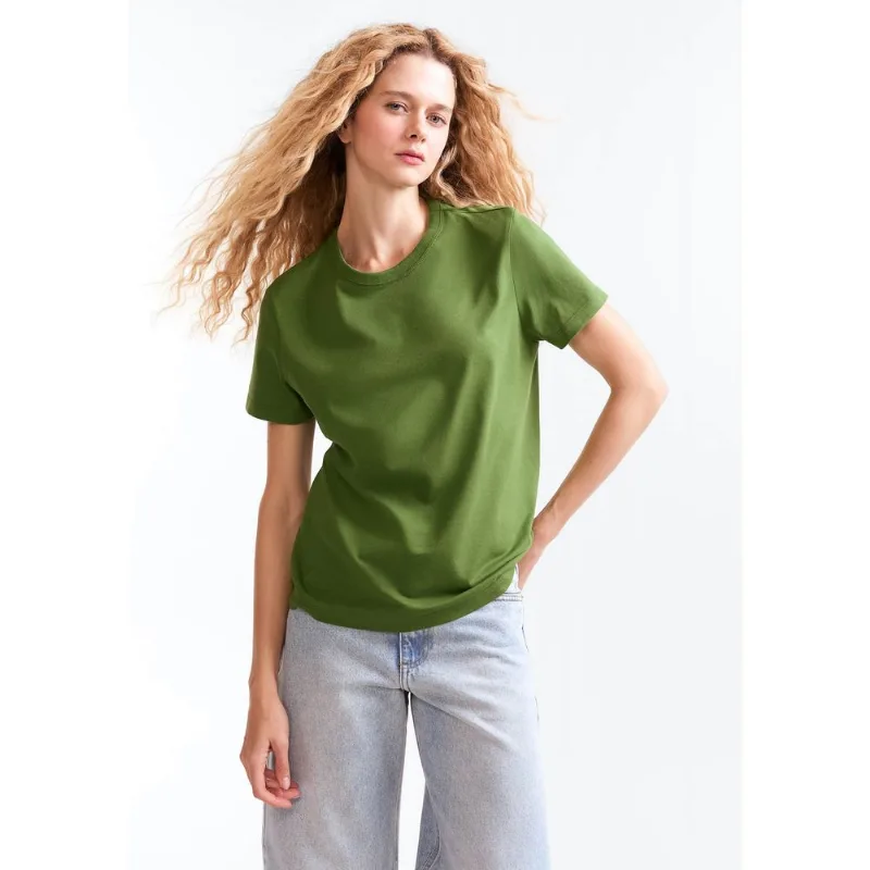 Camiseta Brasil Feminina Manga Curta - Verde M
