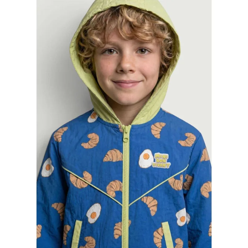 Jaqueta Corta Vento Infantil Unissex Estampada Hering Kids + Renata Vanzetto - Azul 006