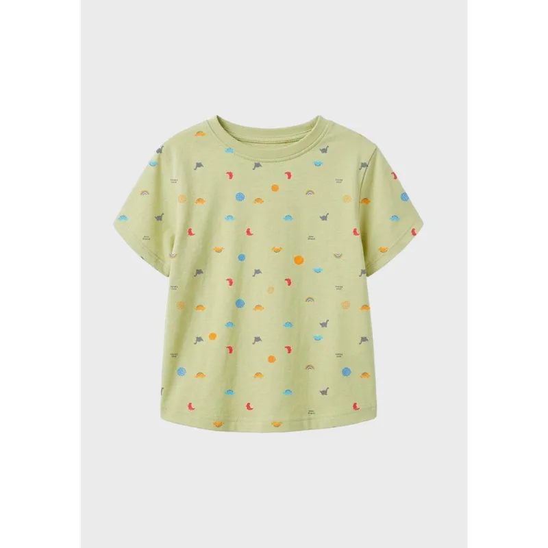 Camiseta Infantil Menino Toddler Oversized - Verde 004