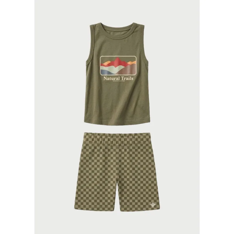 Conjunto Curto Infantil Menino Toddler - Verde 004