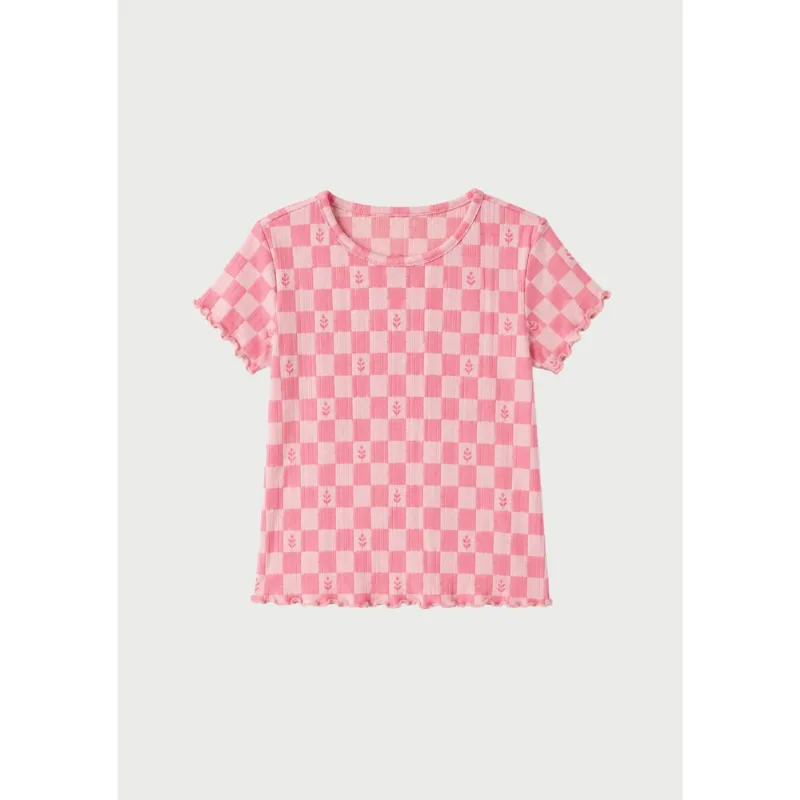 Blusa Infantil Menina Toddler Estampada - Rosa 004